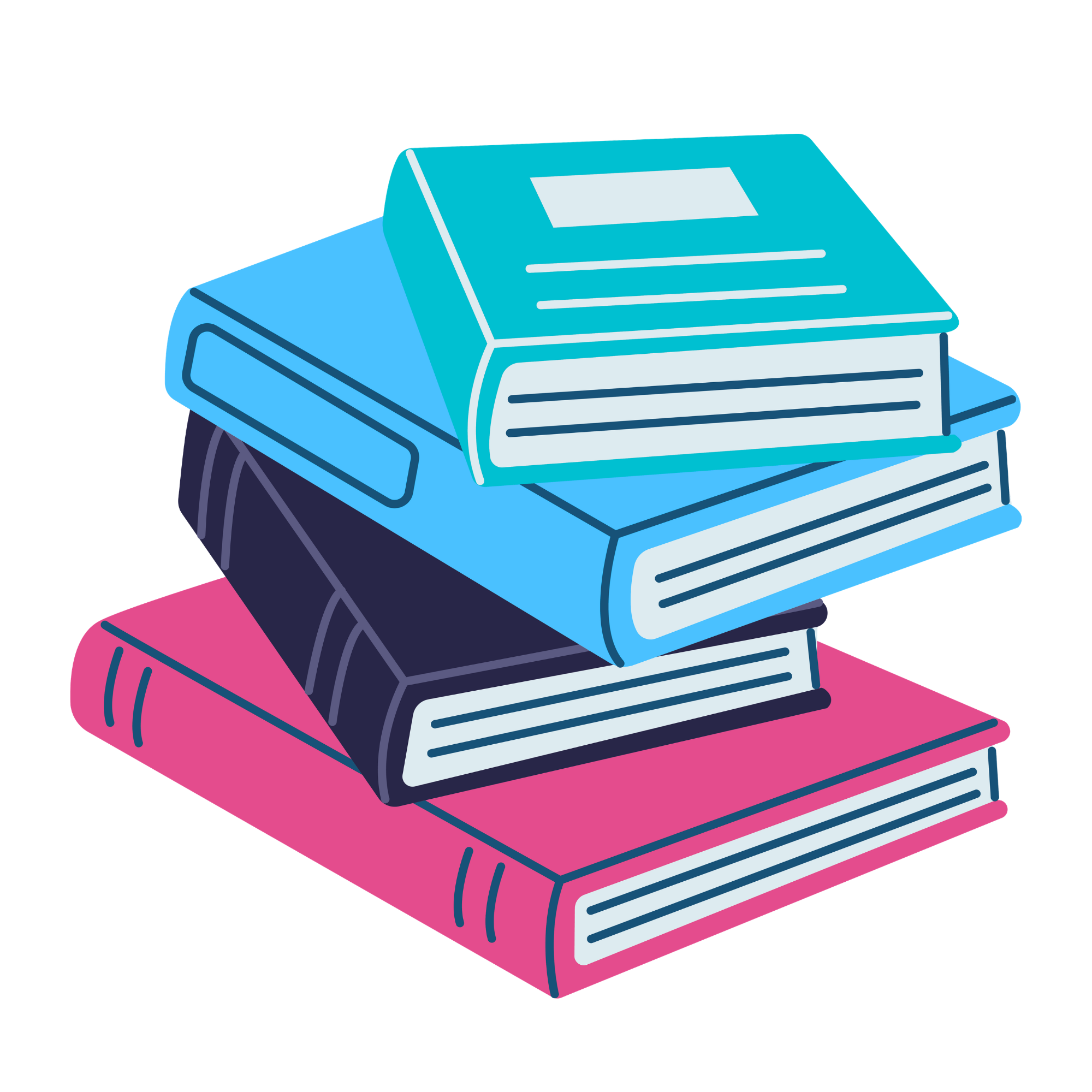 illustration of a stack of books