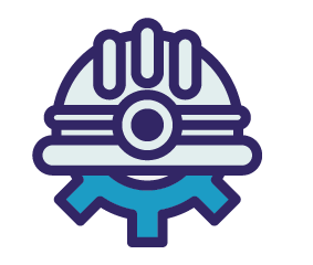 icon of a laborer with a headlamp