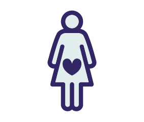 icon of a person with a heart over the belly